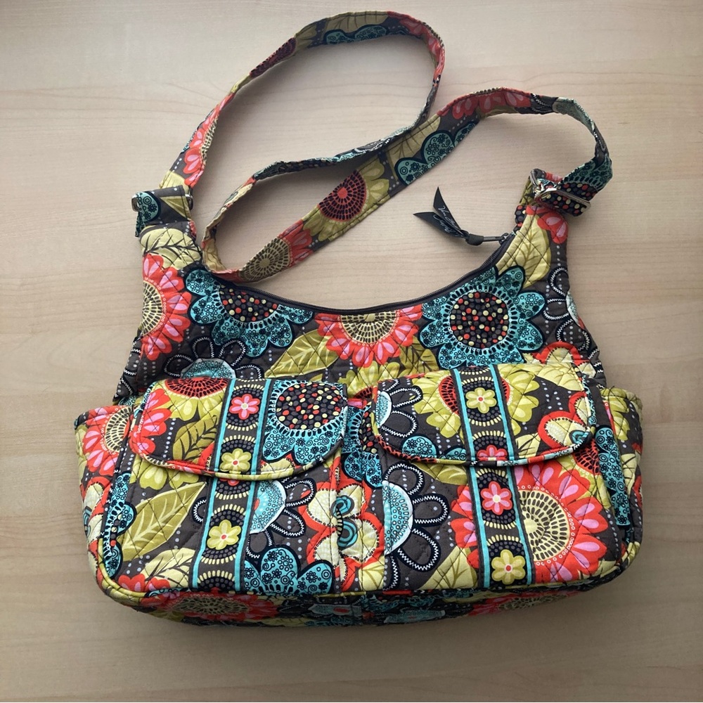 Vera Bradley Cargo Sling Crossbody in Flower Shower